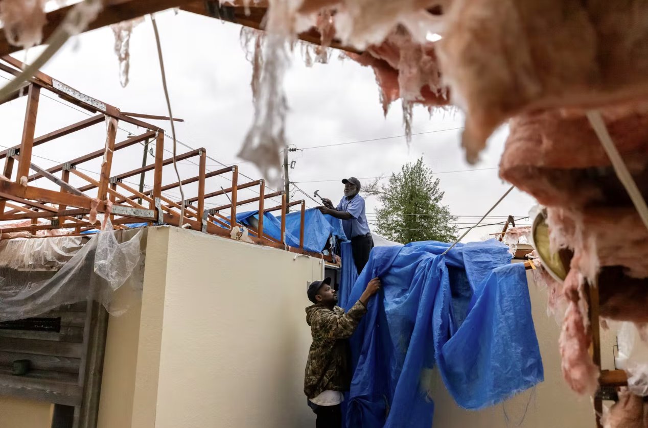 美國(guó)南部遭遇龍卷風(fēng)襲擊