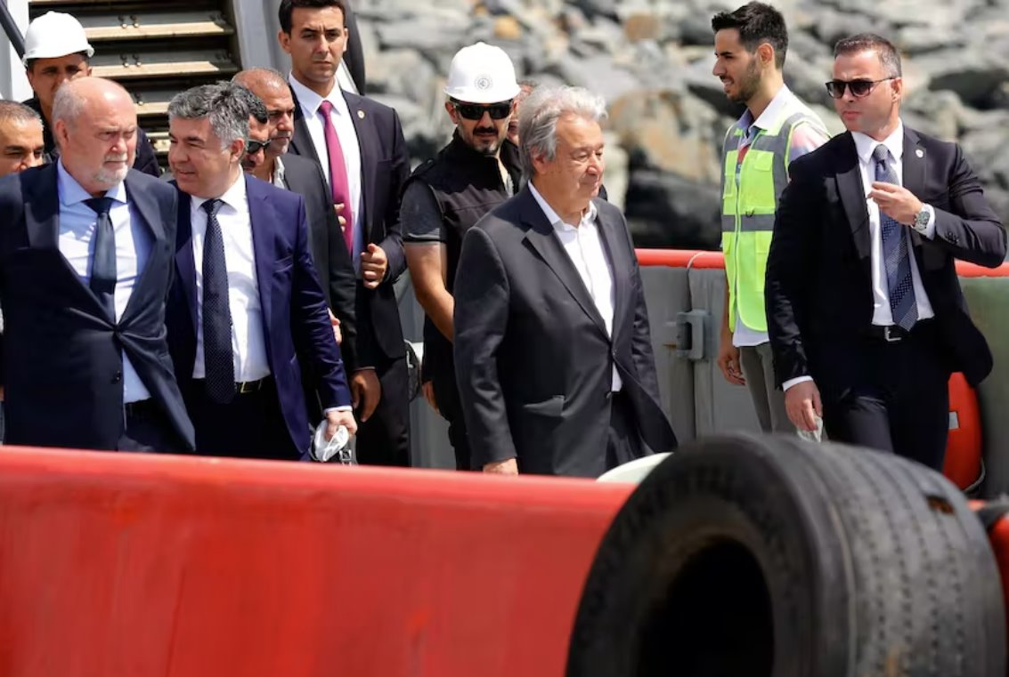 古特雷斯說聯(lián)合國與美國和歐盟合作將俄羅斯糧食推向市場