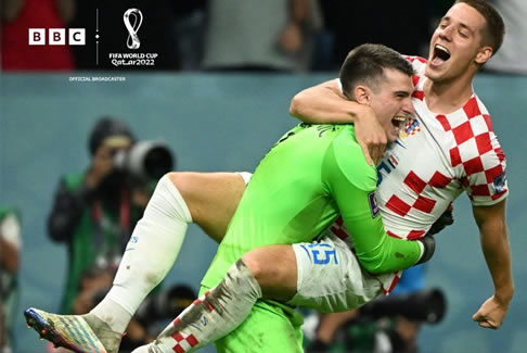 克羅地亞隊門將利瓦科維奇撲出3個點(diǎn)球