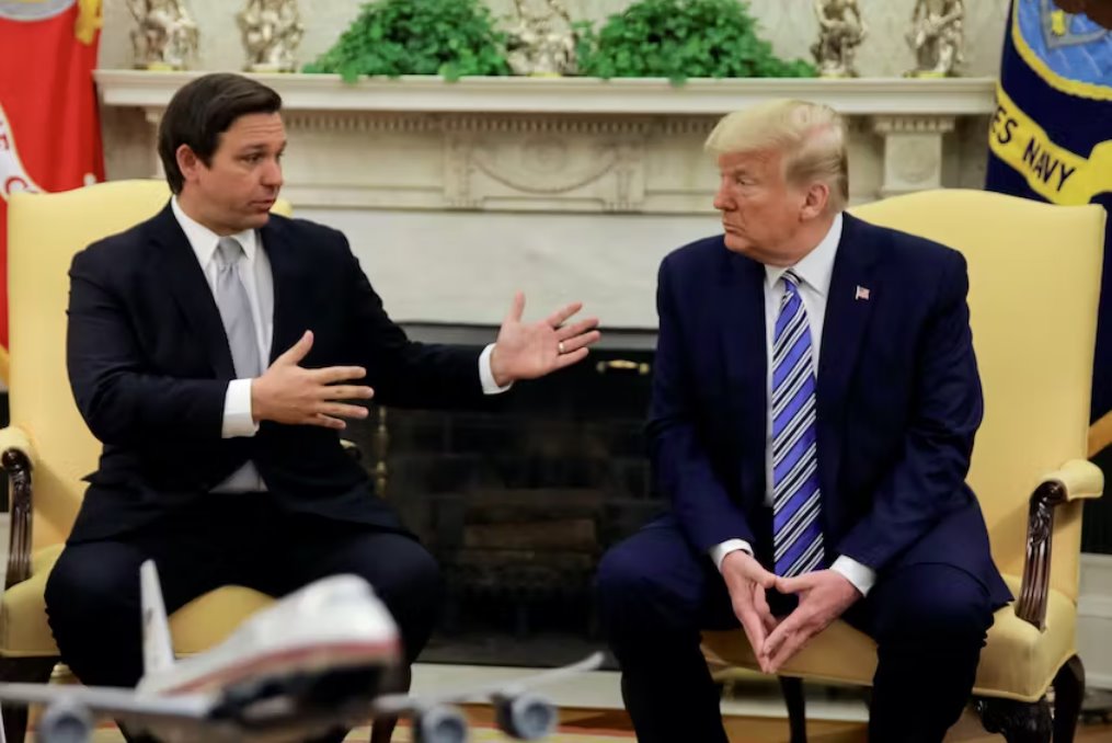 特朗普獲得佛羅里達州的支持以打擊德桑蒂斯