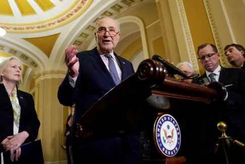 美國參議院民主黨高層受到眾議院共和黨資助法案的