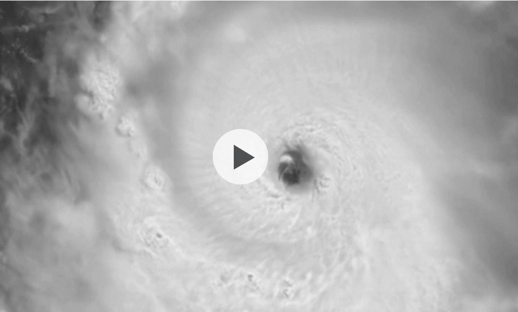 從加勒比海太空看到的颶風(fēng)貝里爾