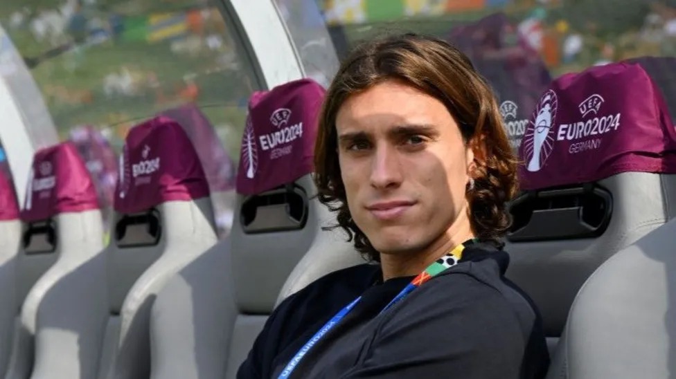 里卡多&middot;卡拉菲奧里(RiccardoCalafiori)代表意大利隊(duì)參加2024年歐洲杯三場比賽