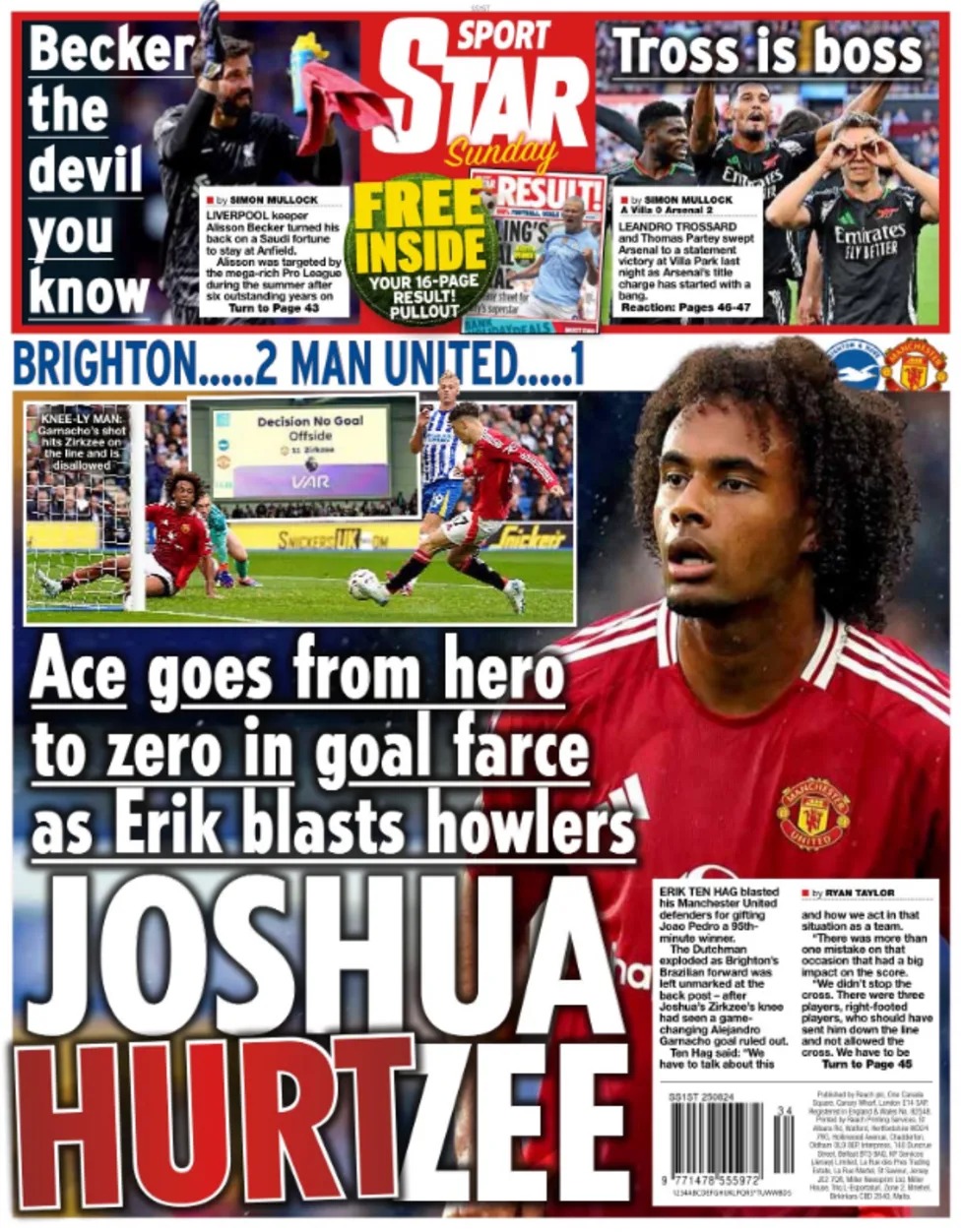 2024年8月25日《星報星期日》封底