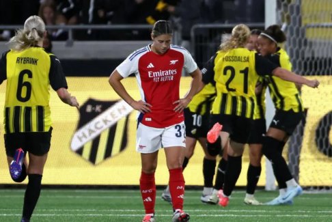 歐洲女子冠軍聯(lián)賽第二輪哈肯1-0阿森納
