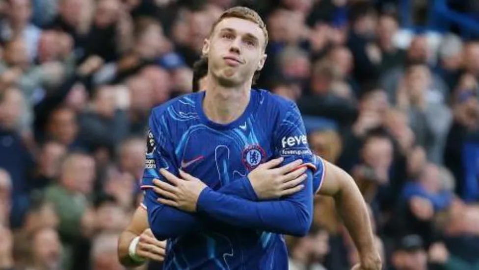 科爾·帕爾默慶祝對陣紐卡斯爾的進球