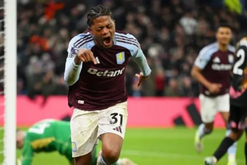 英超聯(lián)賽阿斯頓維拉2-1萊斯特城