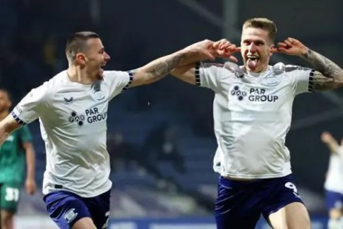 英冠普雷斯頓1比1米爾沃爾