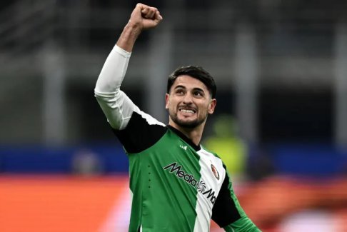 歐洲冠軍聯(lián)賽淘汰賽附加賽AC米蘭1比1費(fèi)耶諾德