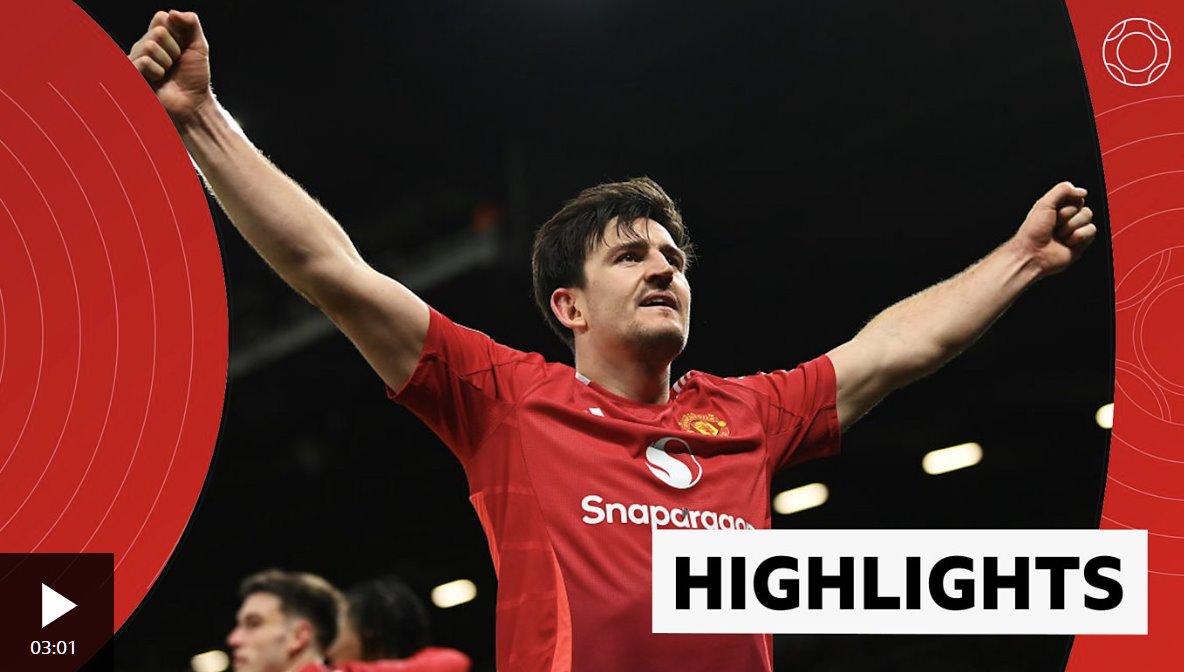 曼聯(lián)在傷停補(bǔ)時(shí)階段哈里·馬奎爾頭球破門后反敗為勝