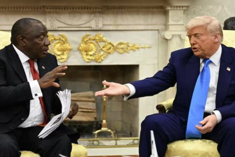 特朗普再次在橢圓形辦公室設伏教訓拉馬福薩