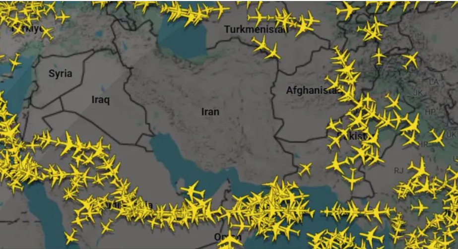 受伊朗與以色列沖突影響，全球航空公司紛紛暫停或減少中東地區(qū)的航班。