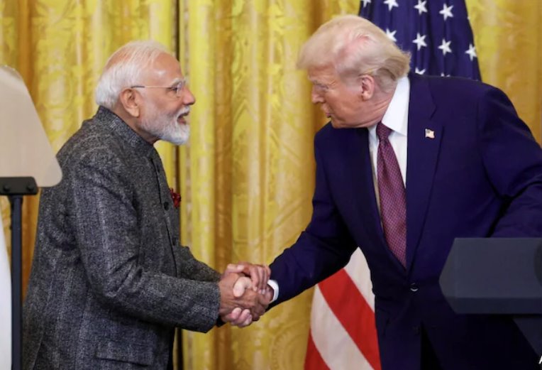 美國(guó)總統(tǒng)唐納德·特朗普對(duì)與印度達(dá)成貿(mào)易協(xié)議表示樂(lè)觀(guān)