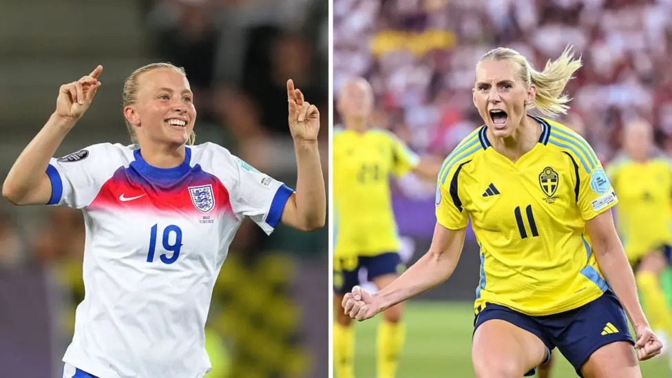 英格蘭將在四分之一決賽中對陣瑞典