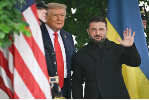 澤連斯基和特朗普會晤著裝的烏克蘭設(shè)計師