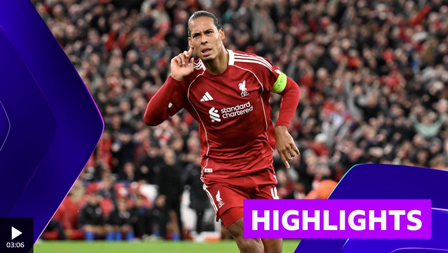 范戴克頭球破門(mén)，利物浦逆轉(zhuǎn)馬競(jìng)