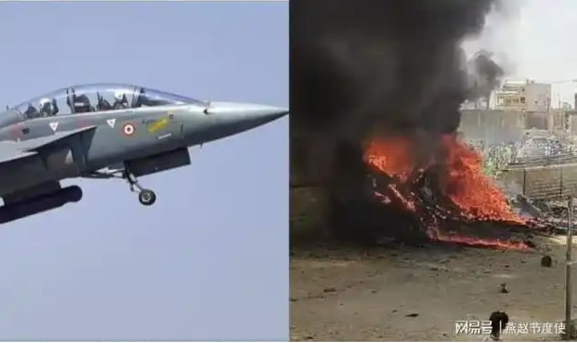 印度國(guó)產(chǎn)光輝戰(zhàn)機(jī)在迪拜航展墜毀