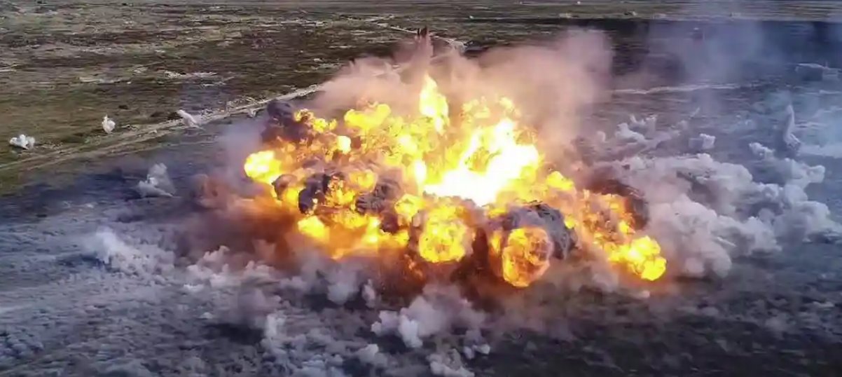 俄羅斯洲際彈道導(dǎo)彈爆炸