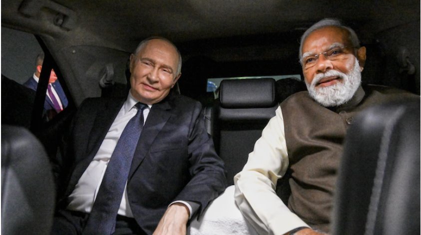 《紐約時報》強調(diào)了莫迪總理親自接見普京的象征意義