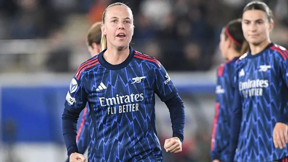 貝絲·米德在本賽季女子歐冠聯(lián)賽中為阿森納攻入了她的第三粒進(jìn)球