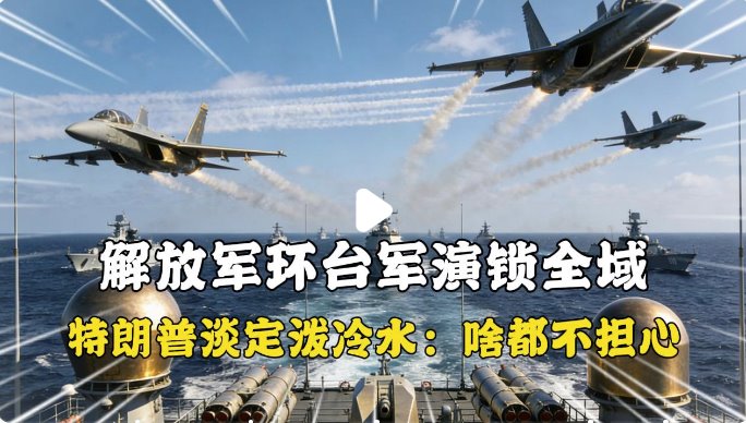 特朗普稱不擔(dān)心解放軍繞臺(tái)軍演