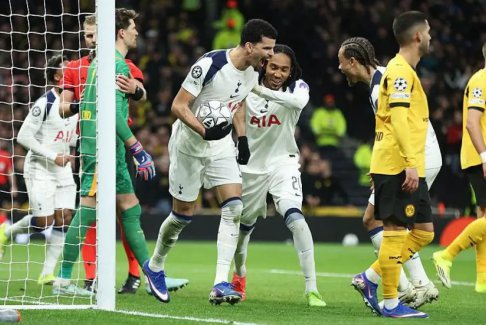 歐洲冠軍聯(lián)賽托特納姆熱刺2-0多特蒙德