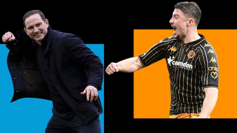 考文垂主教練弗蘭克·蘭帕德和赫爾城隊(duì)長(zhǎng)查理·休斯周末都有值得慶祝的事情