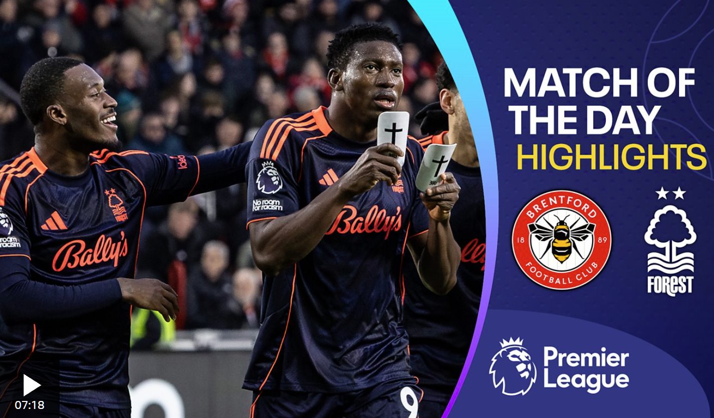 森林隊(duì)在客場(chǎng)戰(zhàn)勝布倫特福德后，保級(jí)希望大增。