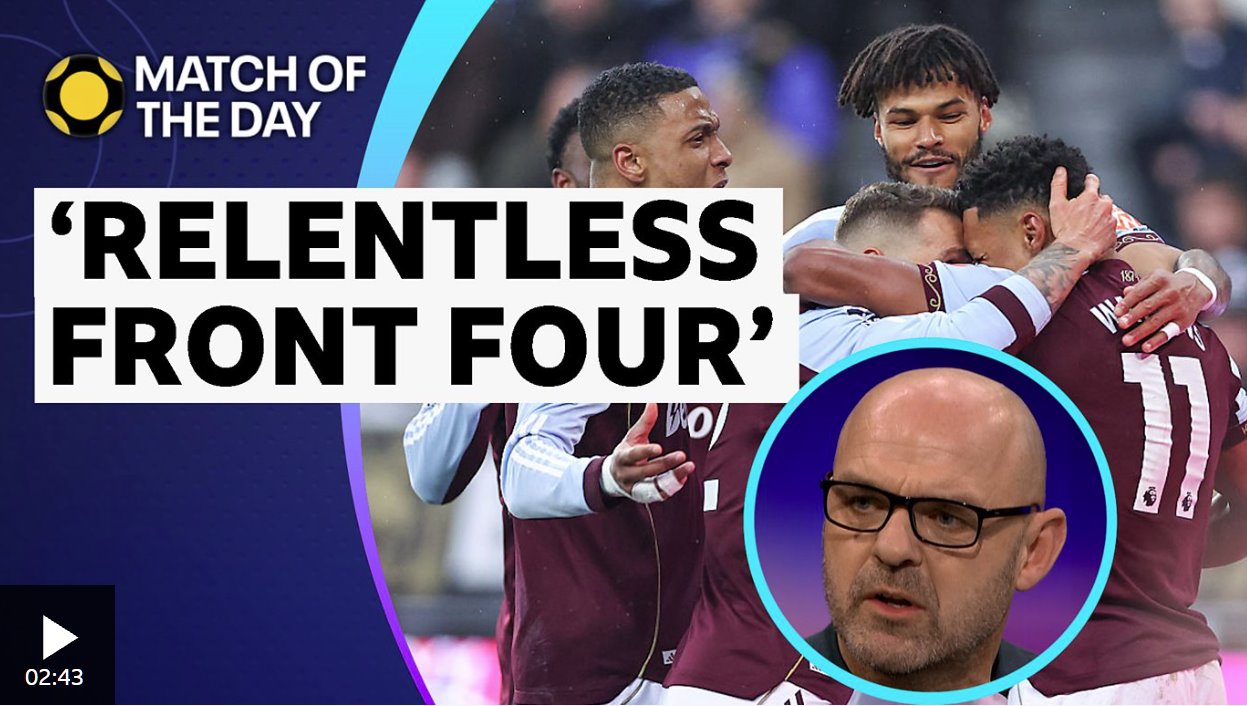 墨菲表示,維拉前場四人組“很難對付”。