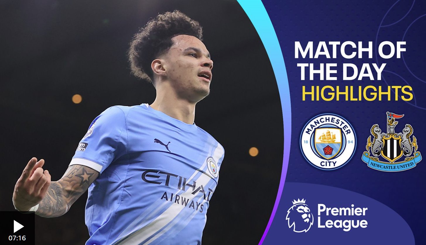 奧萊利梅開二度,曼城擊敗紐卡斯?fàn)柭?lián)